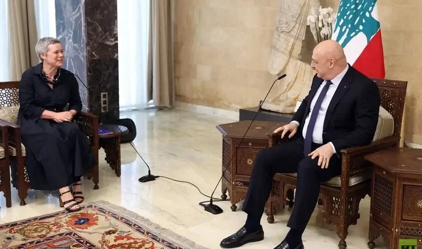 عون يدعو لدعم أوروبي لاتفاق الإطار مع إسرائيل  بقاء  اليونيفيل  ضروري في الجنوب 846x500