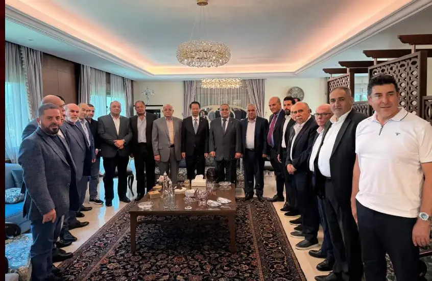 السفير الصيني خلال زيارته مدينة صيدا