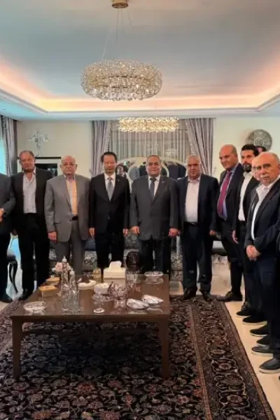 السفير الصيني خلال زيارته مدينة صيدا